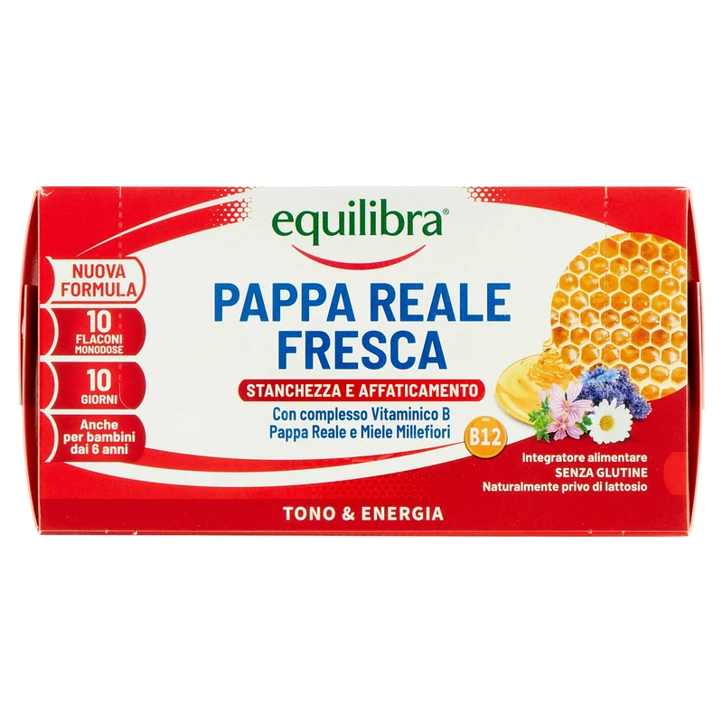 Equilibra Pappa Reale Fresca per la stanchezza e l'affaticamento 10 flaconcini