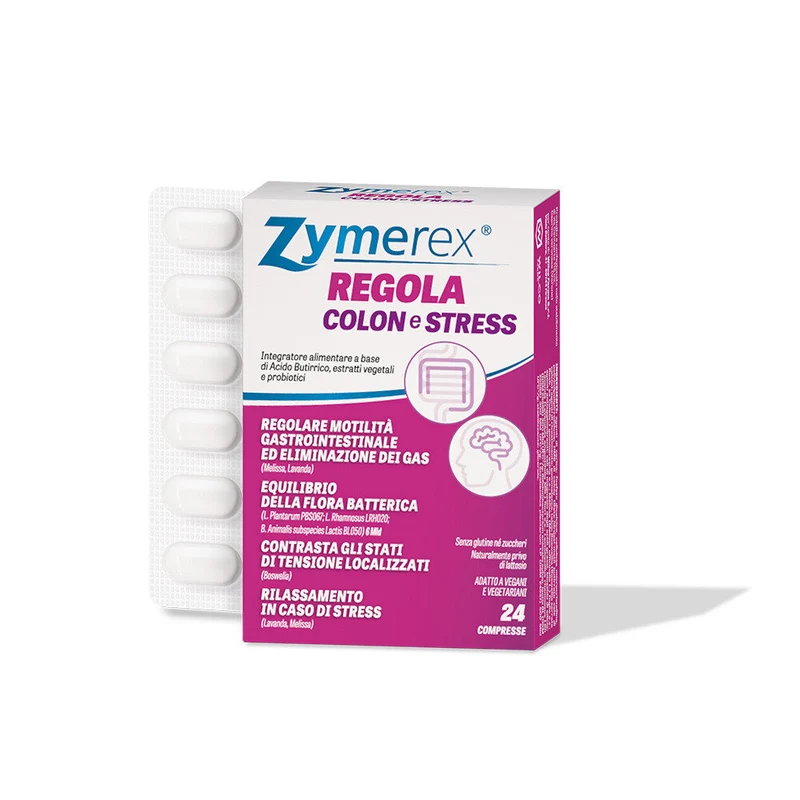 Zymerex Regola Colon e Stress per l'equilibrio della flora intestinale 24 compresse