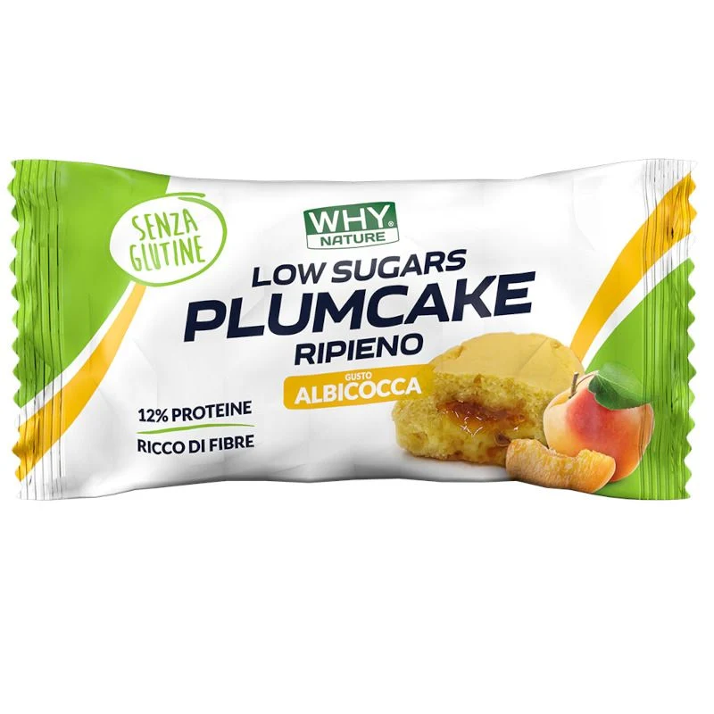Whynature Low Sugar Plumcake Ripieno gusto albicocca 50g