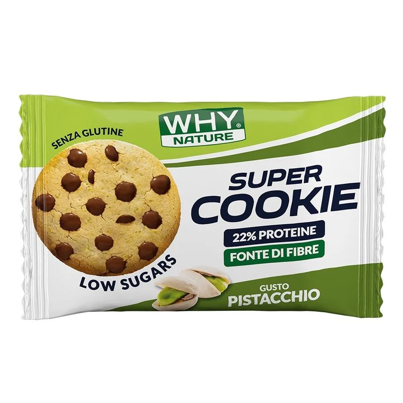 WhyNature Super Cookie biscotto proteico gusto pistacchio 30g