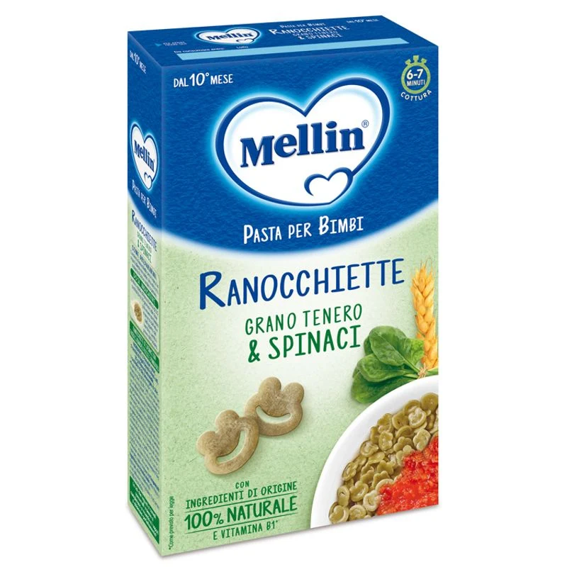Mellin Ranocchiette Con Spinaci Pasta 280g