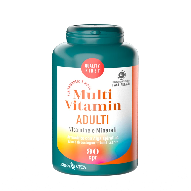 Erba Vita MultiVitamin Adulti Vitamine E Minerali 90 Compresse