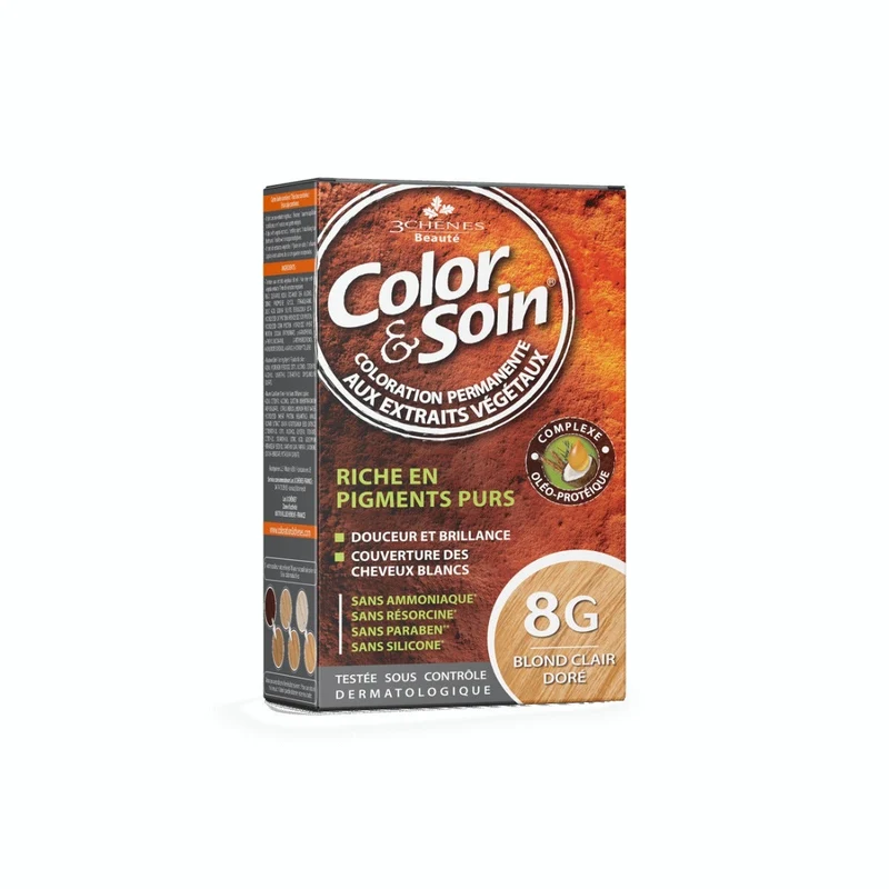 Les 3 Chenes Color & Soin Kit Tinta Capelli 8G Biondo Sabbia Dorato