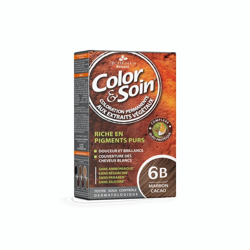 Les 3 Chenes Color & Soin Kit Tinta Capelli 6B Castano Cacao