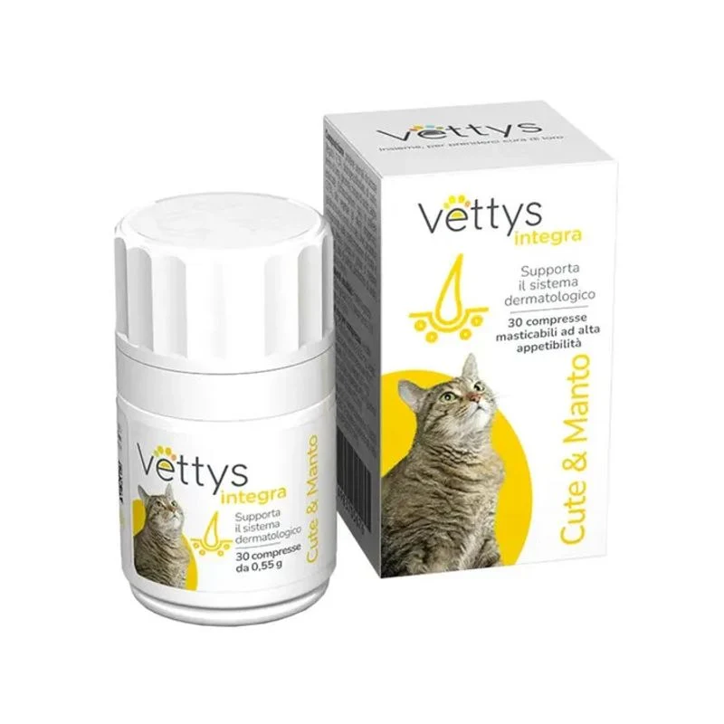 Vettys Integra Cute&Manto Per Gatti 30 Compresse