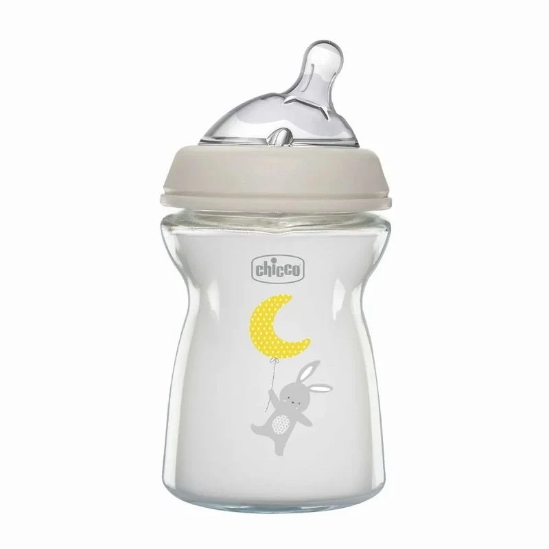 Chicco Biberon In Vetro Natural Feeling Flusso Lento 250ml 0M+