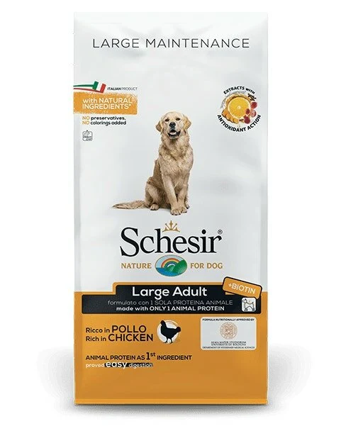 Schesir Maintenance Crocchette Con Pollo Per Cani Adulti Taglia Grande Sacco 12kg