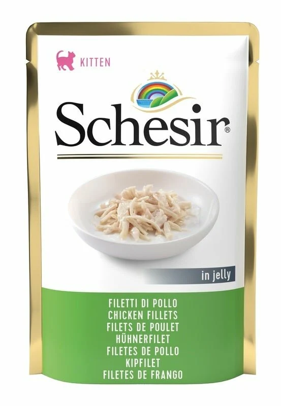 SCHESIR CAT KITTEN POLLO 85G