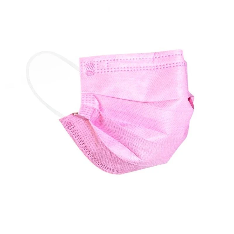 Mascherina chirurgica monouso adulto colore rosa 10 pezzi