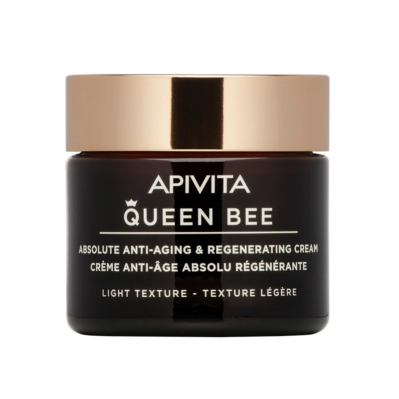 Apivita Queen Bee Light Crema Viso Anti-Età Assoluta&Rigenerante Texture Leggera 50ml