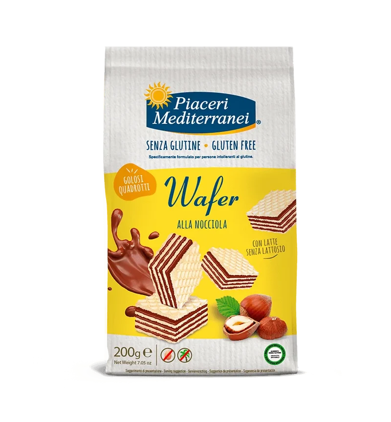 Piaceri Mediterranei Wafer alle Nocciole 200 g
