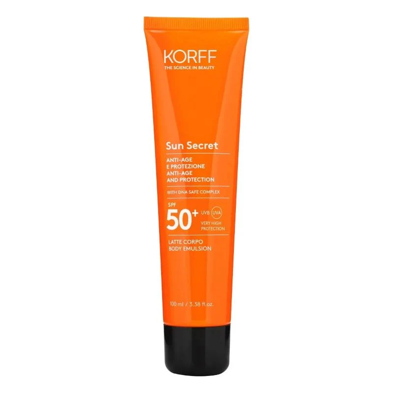Korff Sun Secret SPF50+ latte solare protettivo anti-age corpo 100ml