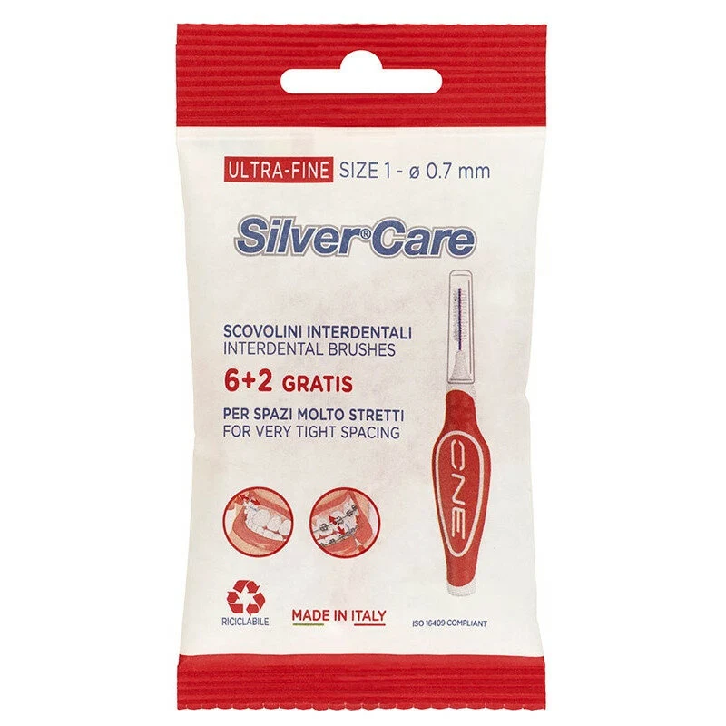 Silver Care Ultra-Fine Size 1 scovolino interdentale 8 pezzi