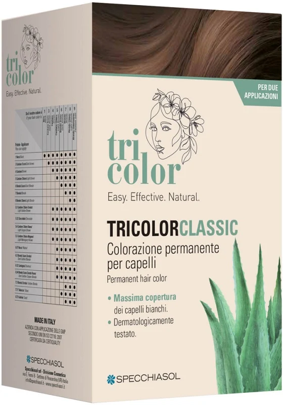 Tricolor Classic 6,3 Nocciola 2 Tubi 50 ml + 2 Shaker 50 ml + 4 Bustine 8 ml