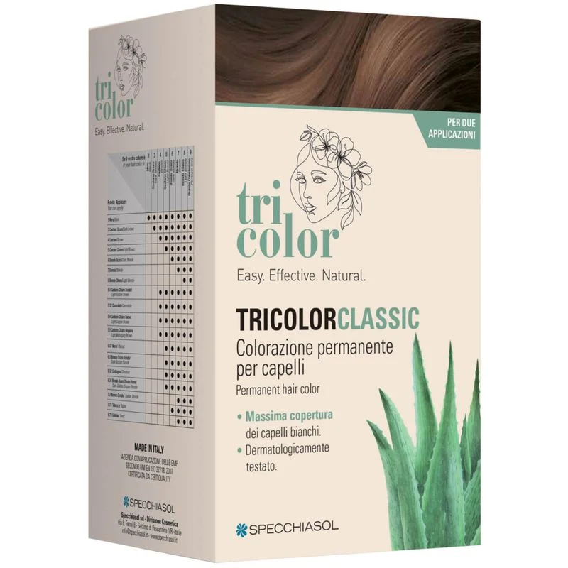 Specchiasol Tricolor Classic 5,3 Cacao 2 Tubi 50ml 2 Shaker 50ml + 4 Bustine 8ml