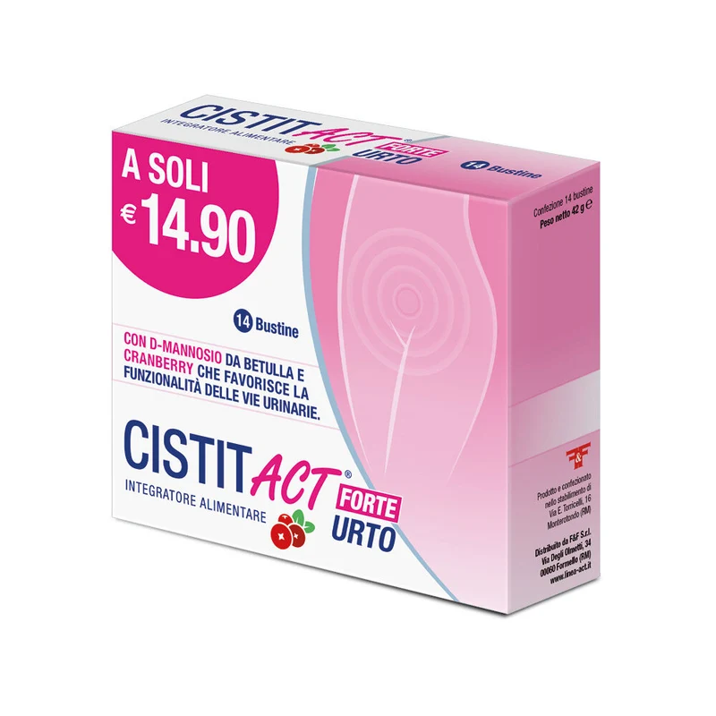 Cistit Act Forte Urto per il benessere delle vie urinarie 14 bustine