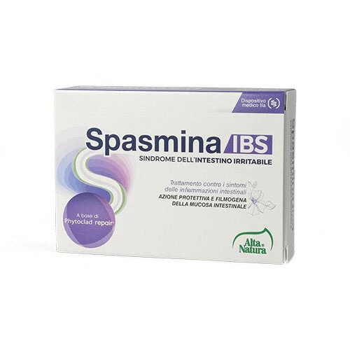 Alta Natura Spasmina IBS per la sindrome dell'intestino irritabile 30 compresse rivestite