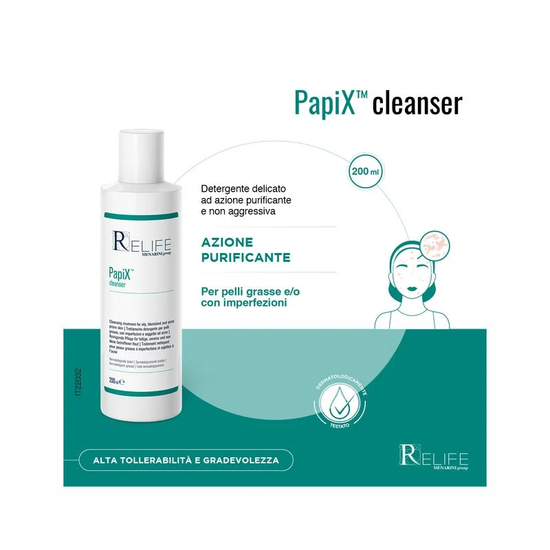 Relife PapiX Cleanser detergente per acne 200ml