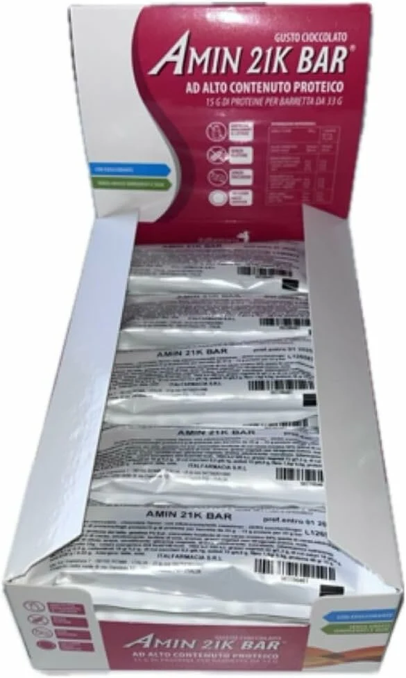 Amin 21k Bar Gusto Cioccolato 20 Barrette Proteiche Da 33g