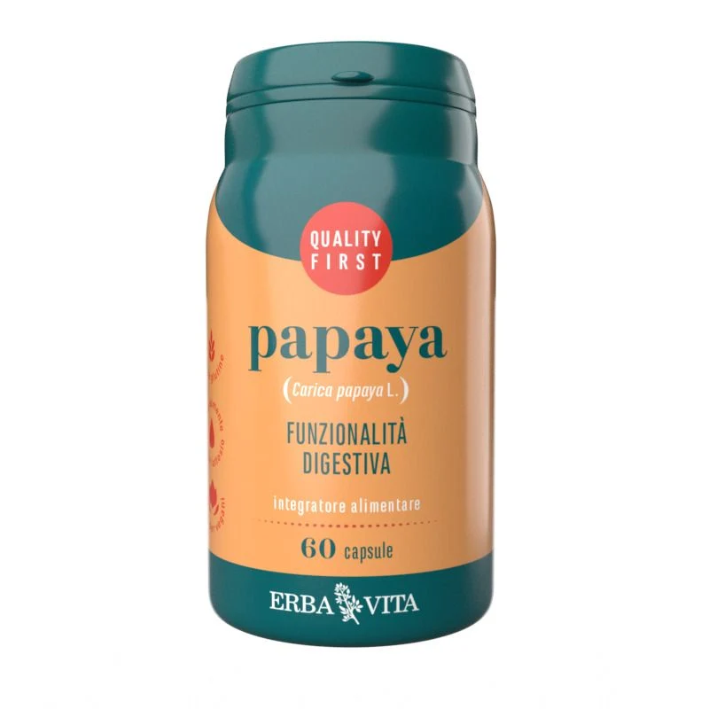 Erba Vita Papaya per la funzionalità digestiva 60 capsule