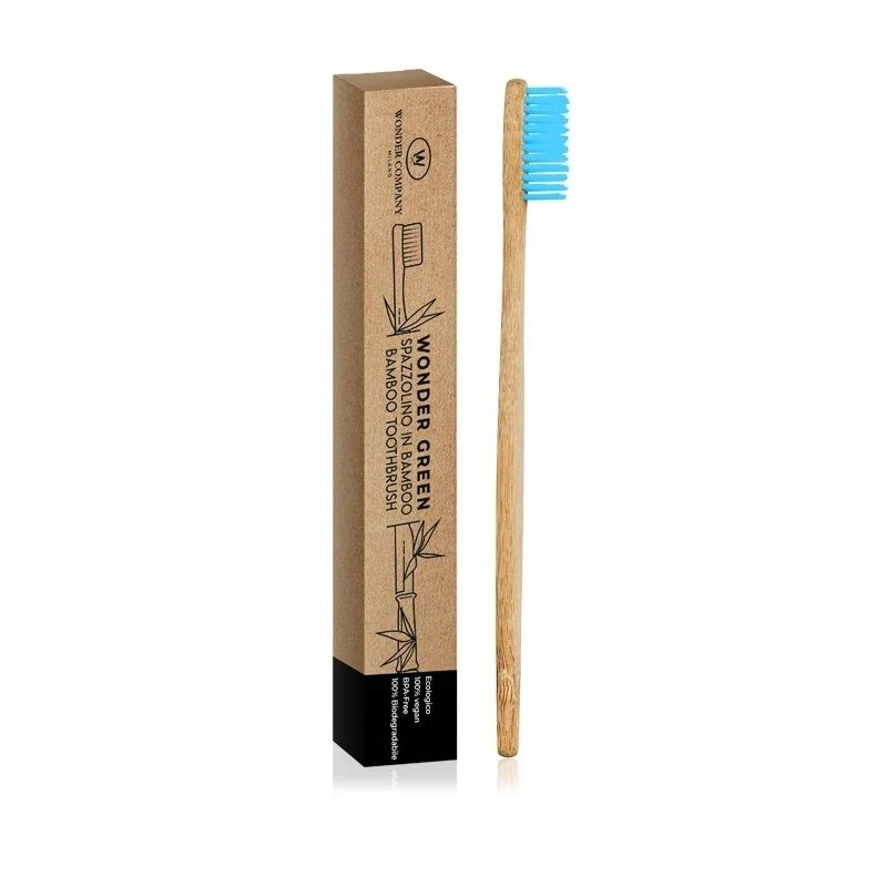 LR Wonder Company Wonder Green spazzolino in Bamboo colore azzurro 1 pezzo