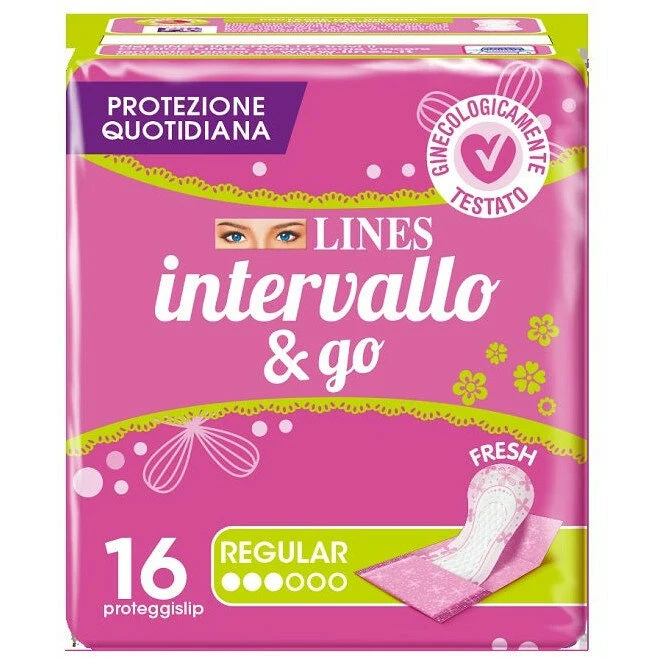 Lines Intervallo&Go Regular proteggislip 16 pezzi