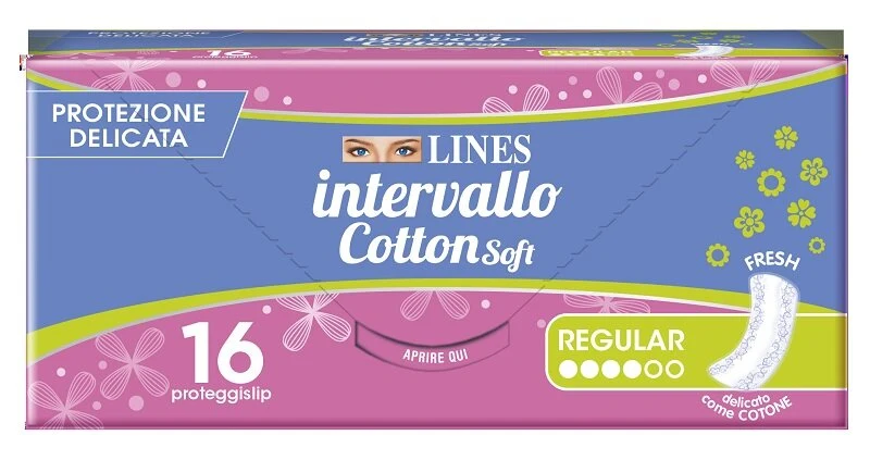 Lines Intervallo Cotton Soft Fresh 16 Proteggislip