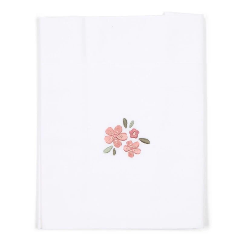 Little Dutch - Lenzuolo ricamato in cotone 110x140 - Fairy Flowers