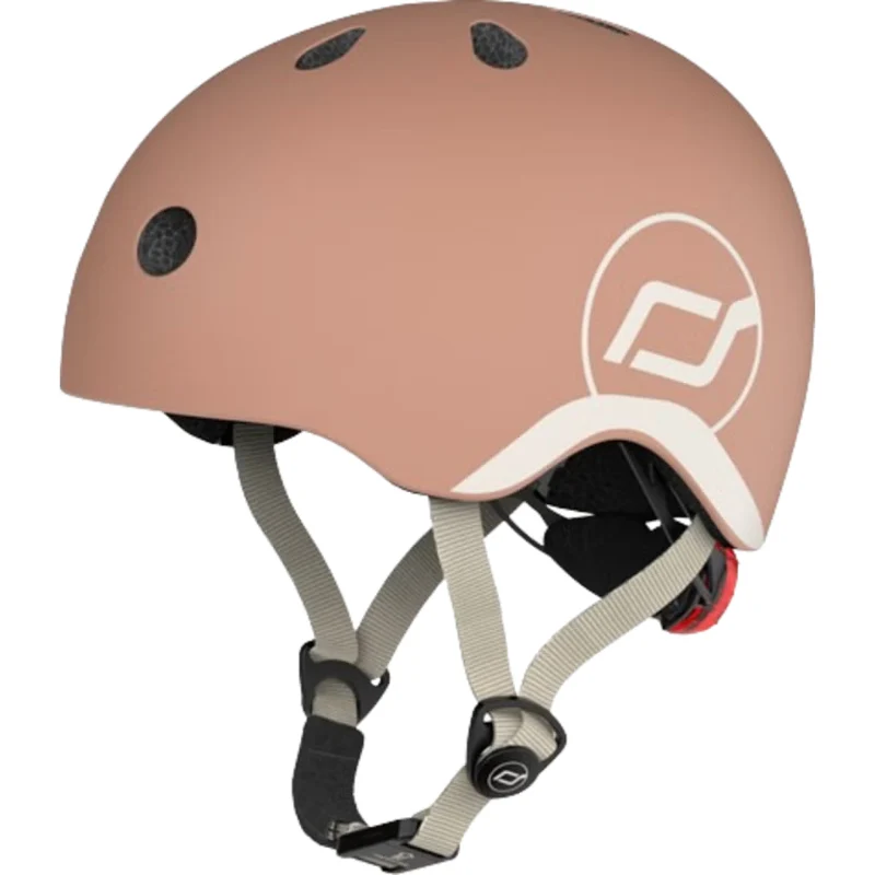 Scoot and Ride - Casco - tg. XXS-S - luce posteriore e chiusura magnetica - Mocha
