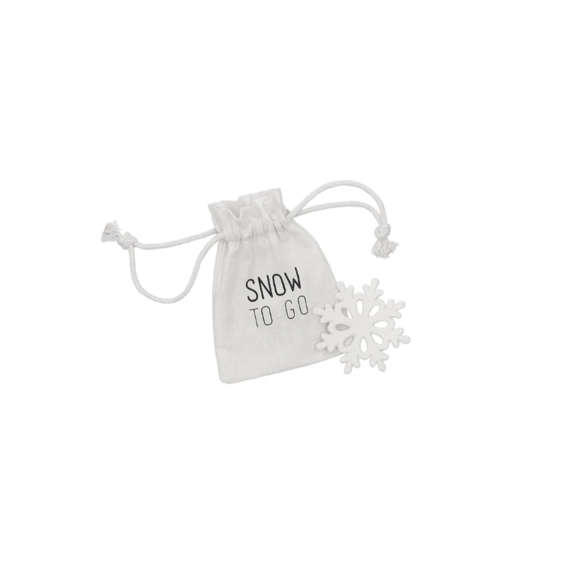 Räder - Miniatura in porcellana con sacchetto in cotone - Fiocco di Neve 5cm