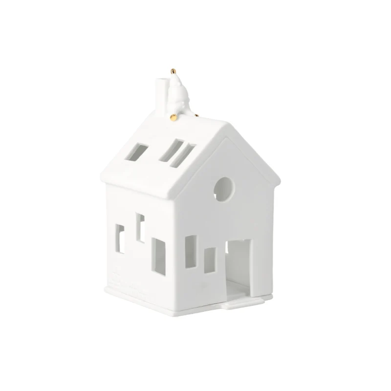 Räder - Casetta in porcellana portacandela tealight - Aspettando Rudolf h16,8cm