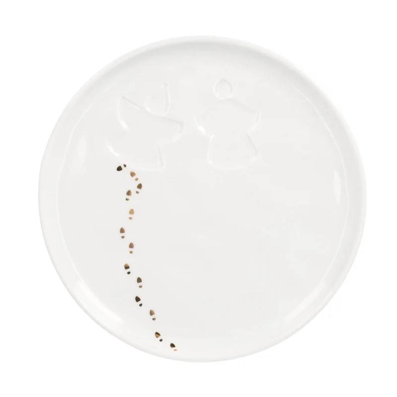 Räder - Piatto svuotatasche in porcellana - Angeli di neve 14cm