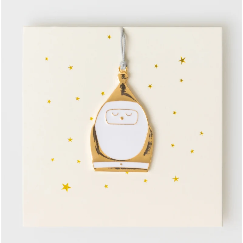 Räder - Decorazione da appendere in metallo - Babbo Natale 5x3,2cm