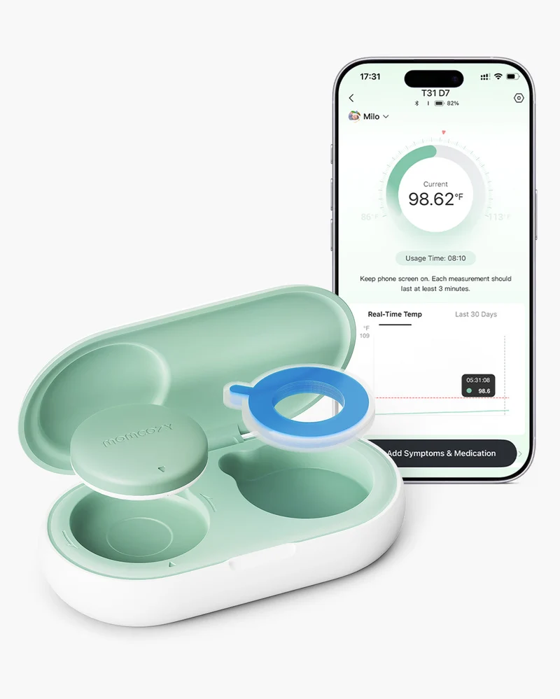 Termometro Smart per Bambini Momcozy – Precisione Clinica e Monitoraggio in Tempo Reale