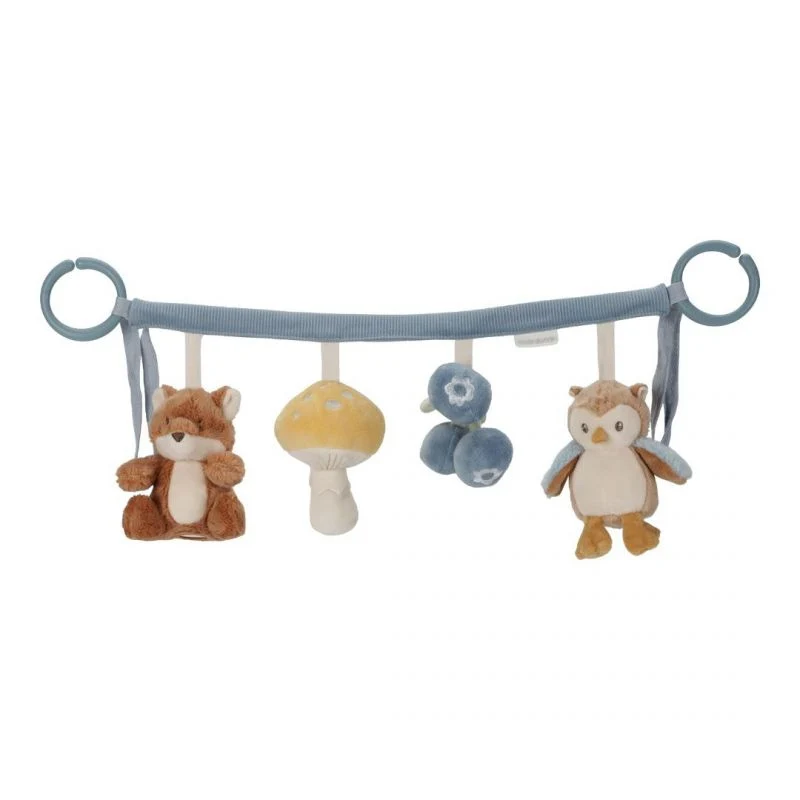Little Dutch - Gioco multi attività da passeggino - blu - Forest Friends