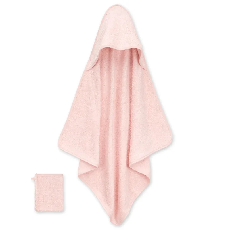 Bemini - Accappatoio a triangolo con cappuccio 75x75cm - Blush