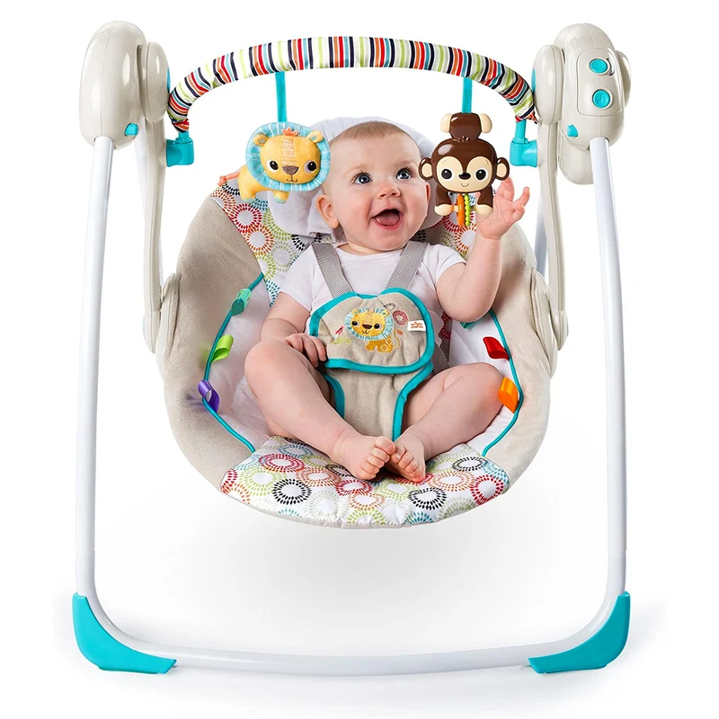 Altalena Portatile PETITE JUNGLE con oscillazione automatica e musiche!