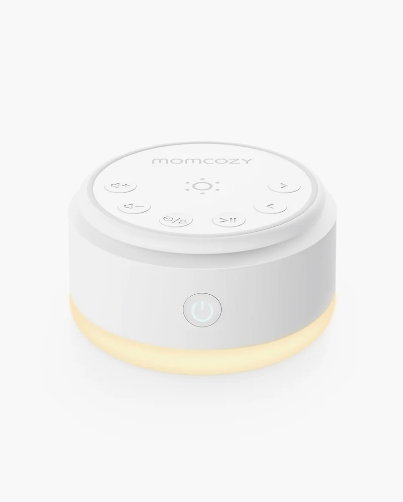 Momcozy Dispositivo Rumore Bianco per Neonati - Batteria a Lunga Durata (Luce Calda)