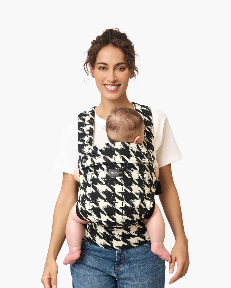 Marsupio per Neonati PureHug - In Cotone Motivo Pied-de-poule