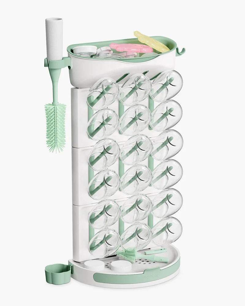 Momcozy Stendibiberon Fai-da-te di Grande Capacità per 18 Biberon