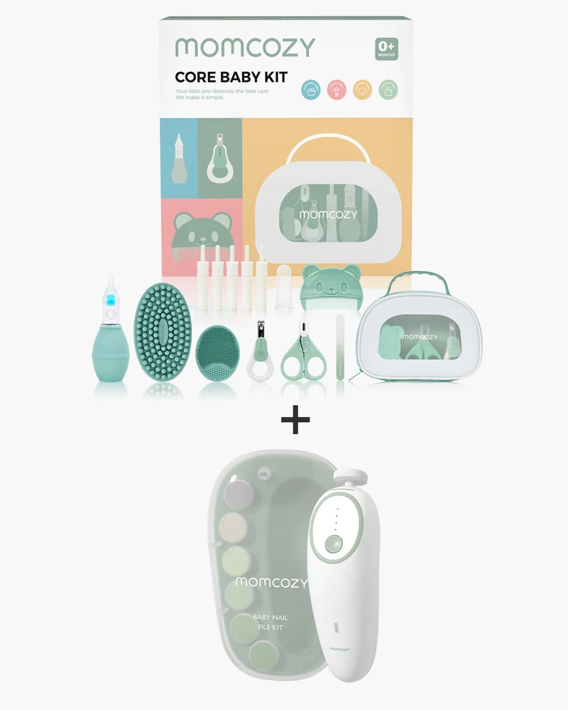 Kit Completo All-in-1 per Neonati Momcozy con Lima Elettrica per Unghie