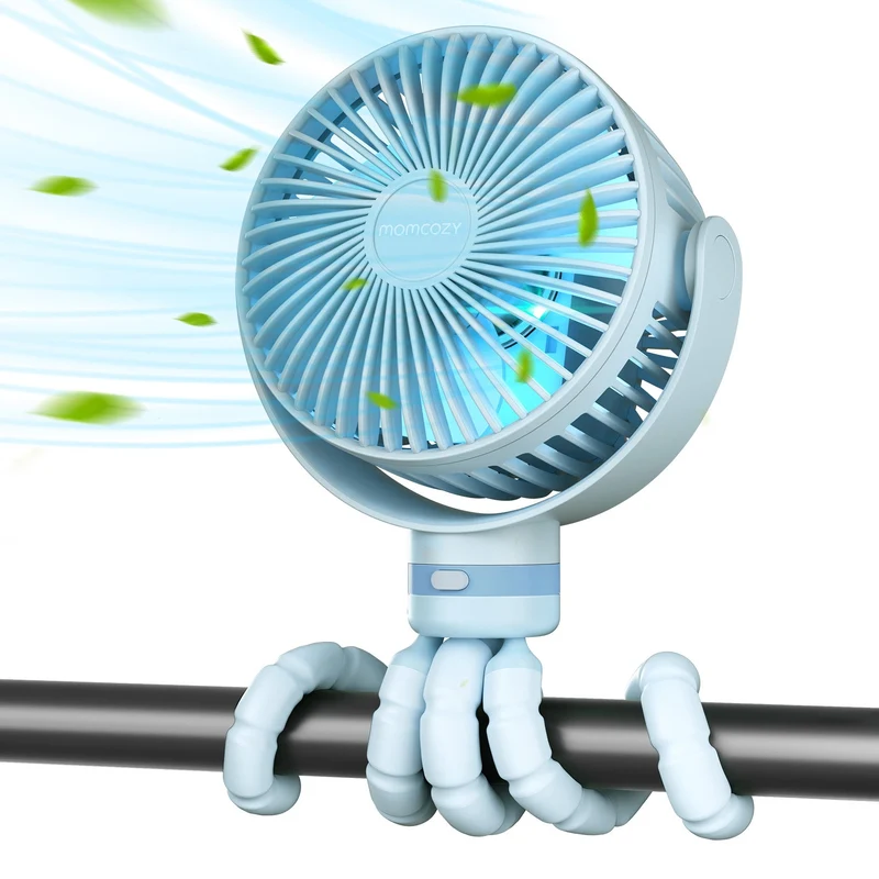 Ventilatore Portatile Ricaricabile Tramite USB, Ideale per i Viaggi.