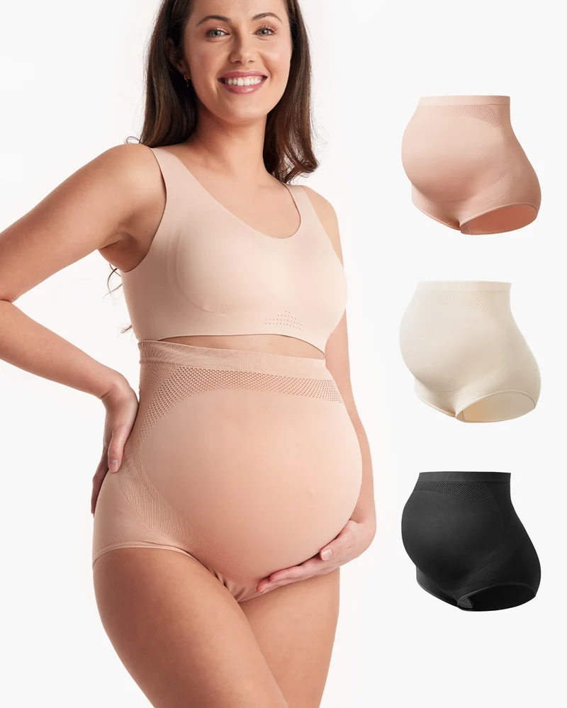 Slip Premaman Seamless a Vita Alta con Supporto Pancia Morbido
