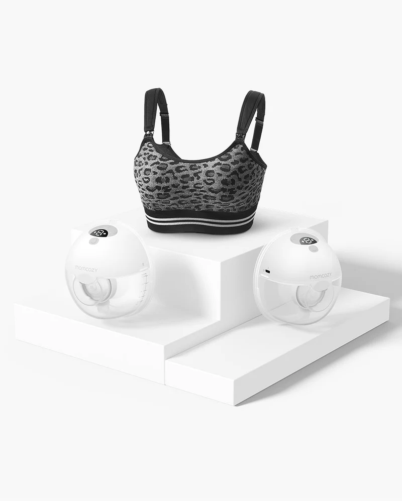 Kit Reggiseno e Smart M5: 2 Tiralatte Elettrici Indossabili M5 e 1 Reggiseno per Tiralatte 4-in-1 (YN12)