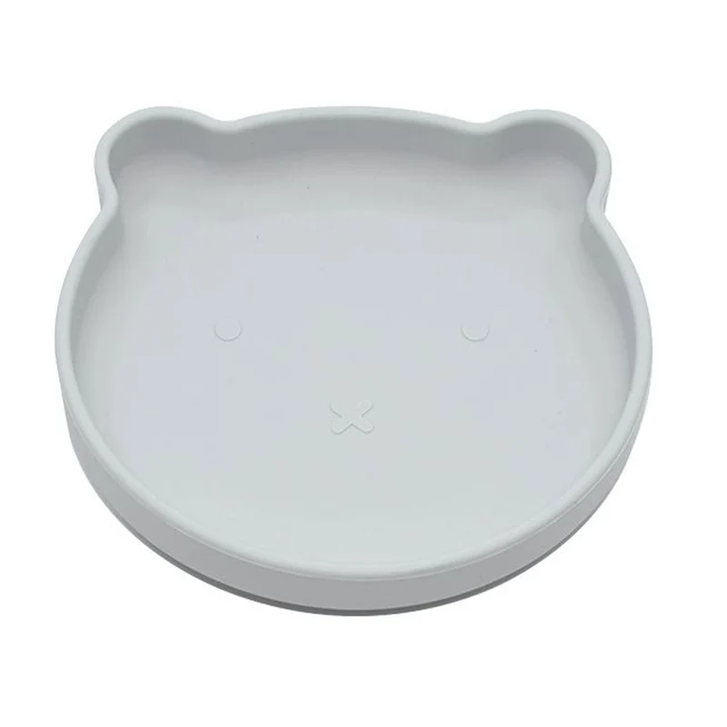 B-SUCTION BEAR Piattino in Silicone con forte Ventosa a forma di Orso