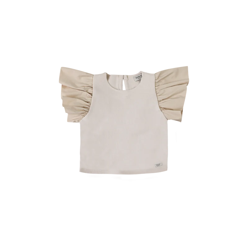 Donsje Amsterdam - Ubah Top - Maglietta con maniche volant