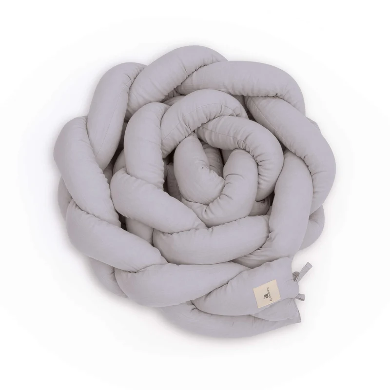 Treccia paracolpi per lettino (230 cm) grigio · 669-134