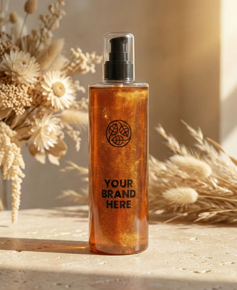 Shimmer Tanning Oil Gold - 200 ml.