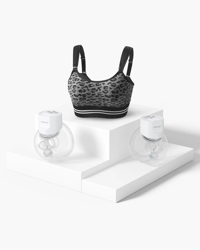 Kit Allattamento S12 Pro: 2 Tiralatte Elettrici Indossabili S12 Pro e 1 Reggiseno per Tiralatte 4-in-1 DEX