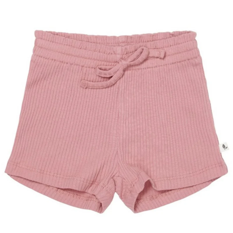 Little Dutch - Pantaloncini Bimba - Cotone Organico Pink Flowers